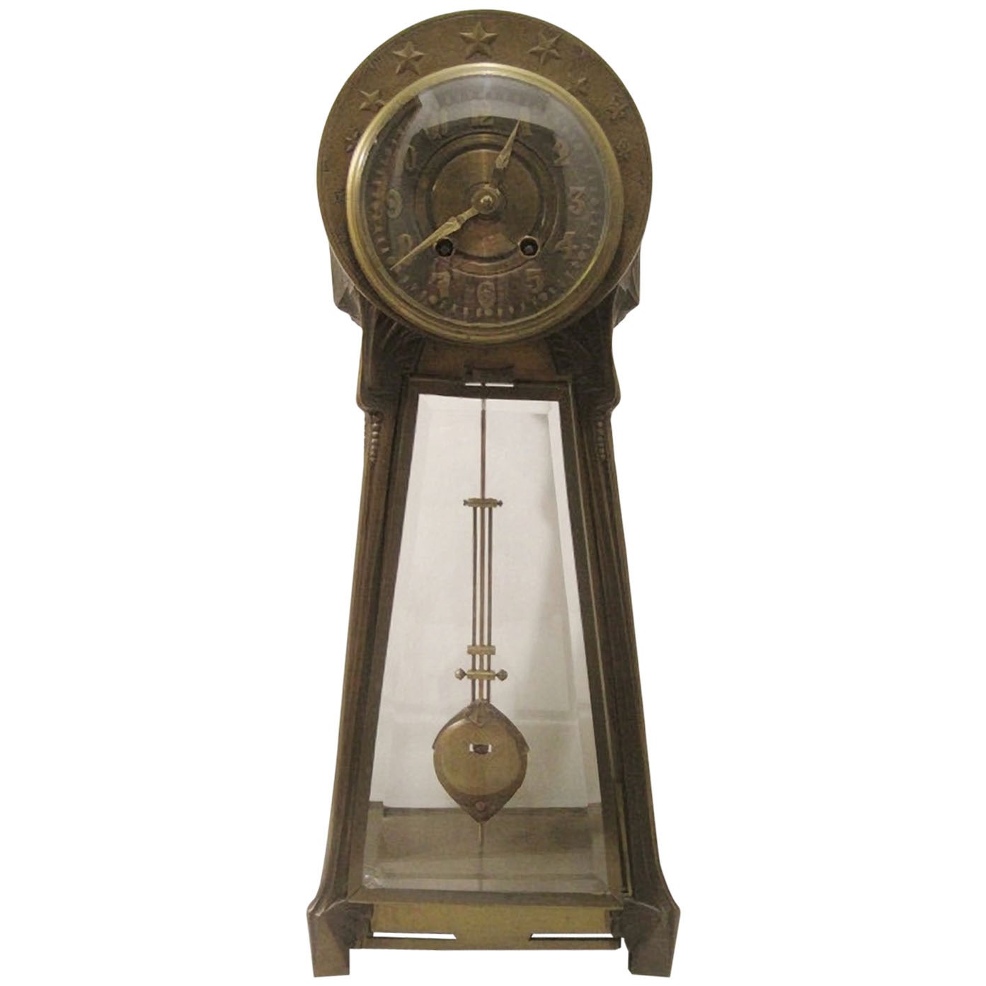Lenzkirch Mantel Clock, Art Nouveau Jugendstil For Sale