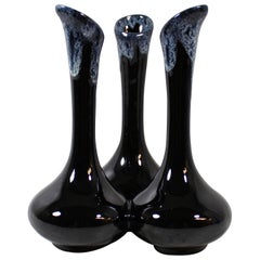 Midcentury Van Briggle Art Pottery Triple Bud Vase