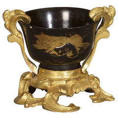 18th Century Louis XV Japanese Lacquer Saké Bowl