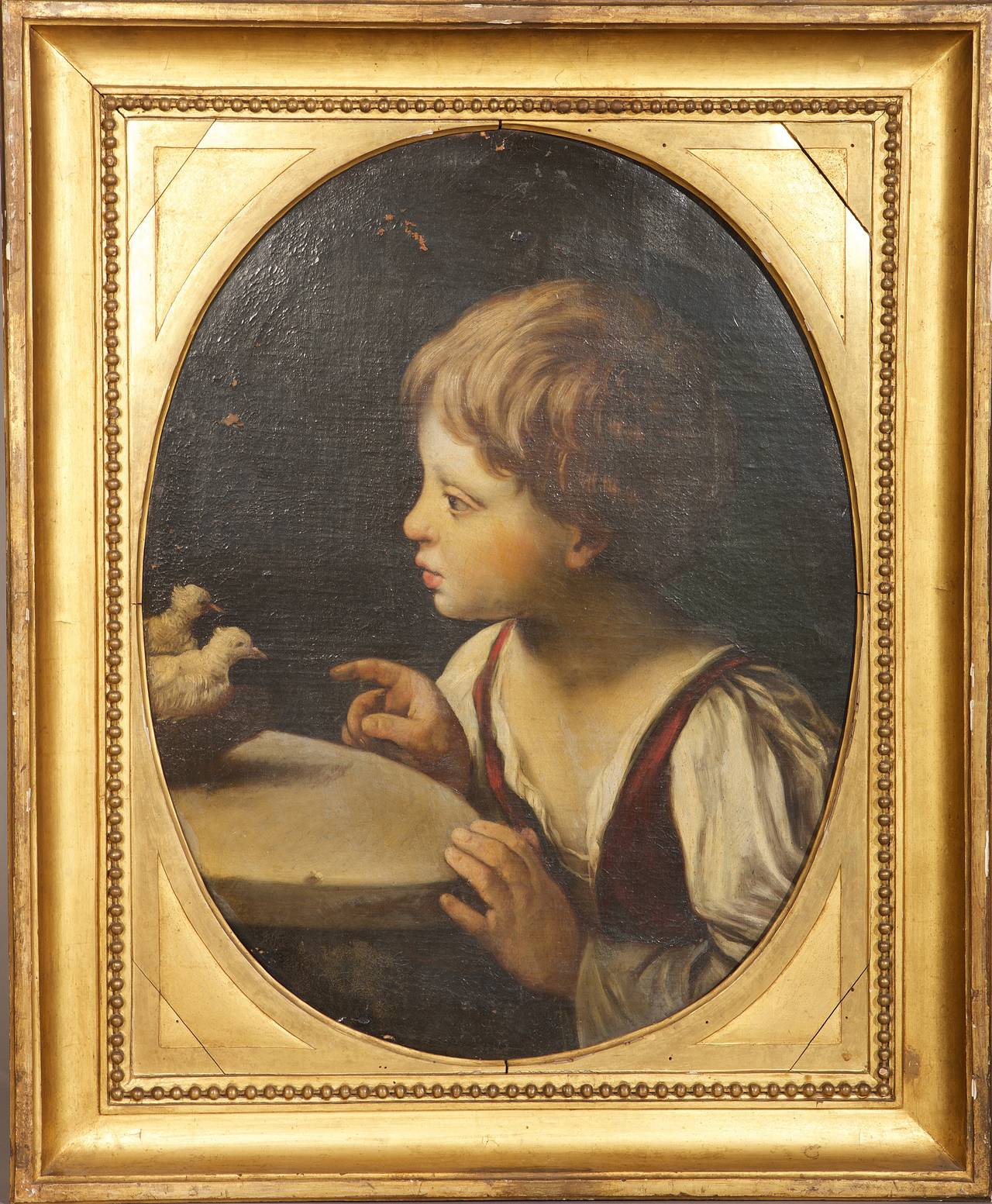 18th Century Pair of Paintings with Young Boys