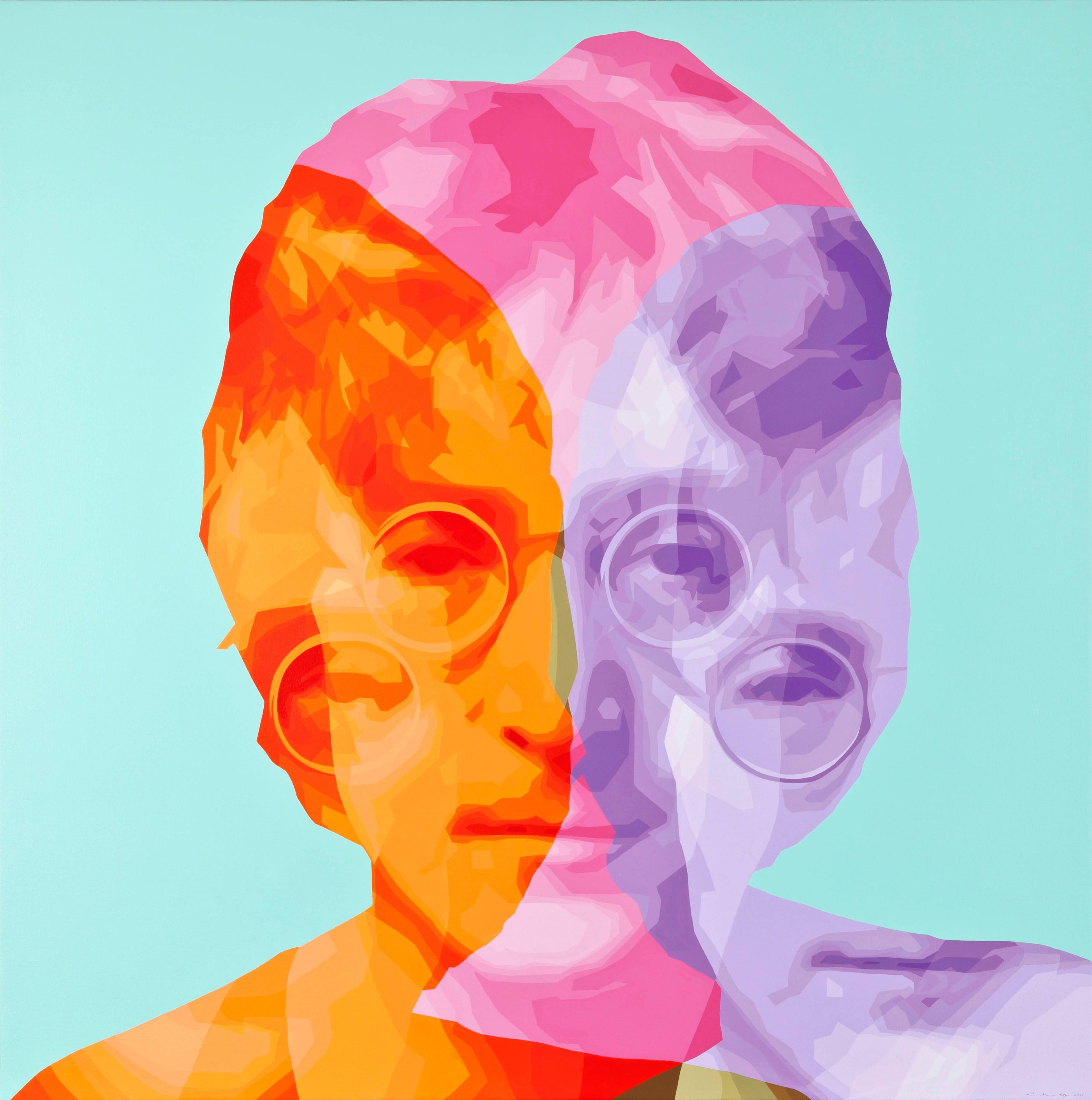 Chan Yu Figurative Painting - John Lennon with Treble Meanings No.2