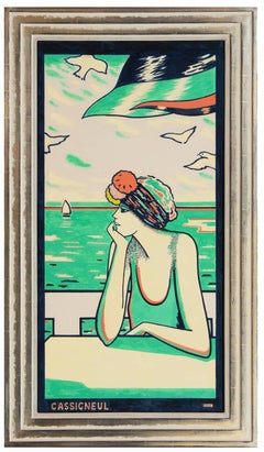 On a terrace in Deauville