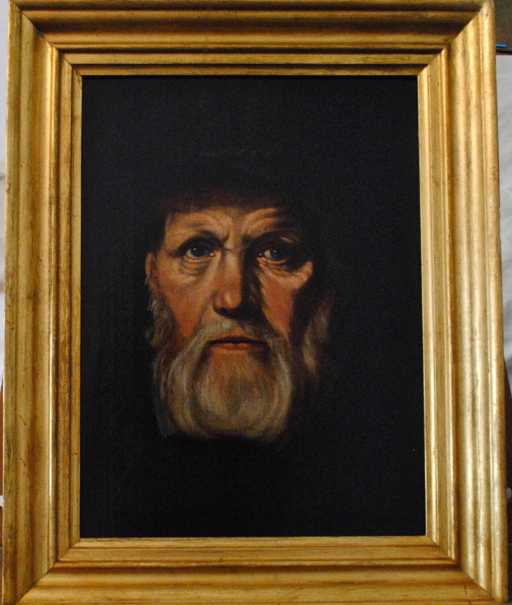 Portrait Painting of Dirck Volckertsz Coornhert - 17th Century Old Master in Oil For Sale 1