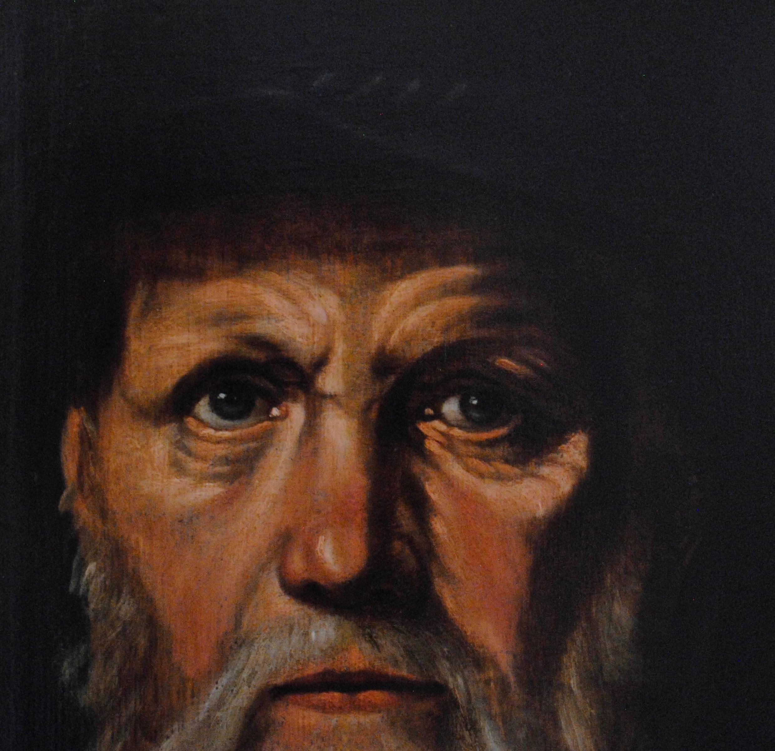 Portrait Painting of Dirck Volckertsz Coornhert - 17th Century Old Master in Oil For Sale 2