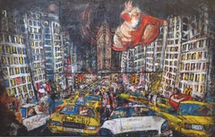 New York Times - Contemporary Figurative Painting, Mixed Media by Paolo Franzoso