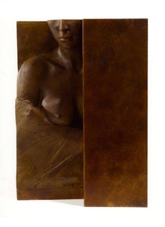 Morning. Italian school, Nude of Woman, Contemporary Bronze Sculpture, 21st C