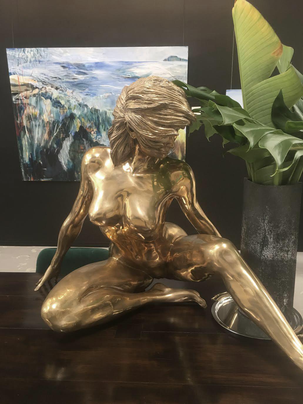 Marilyn - Nude, Bronze Sculpture, Contemporary, Christian Maas For Sale 1