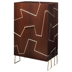 Zanzibar Cabinet. Wenge wood. Gold leaves. Elisabeth Garouste & Mattia Bonetti.