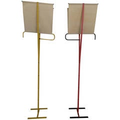 Vintage Arteluce Falena Floor Pair of Lamps by Piero De Martini