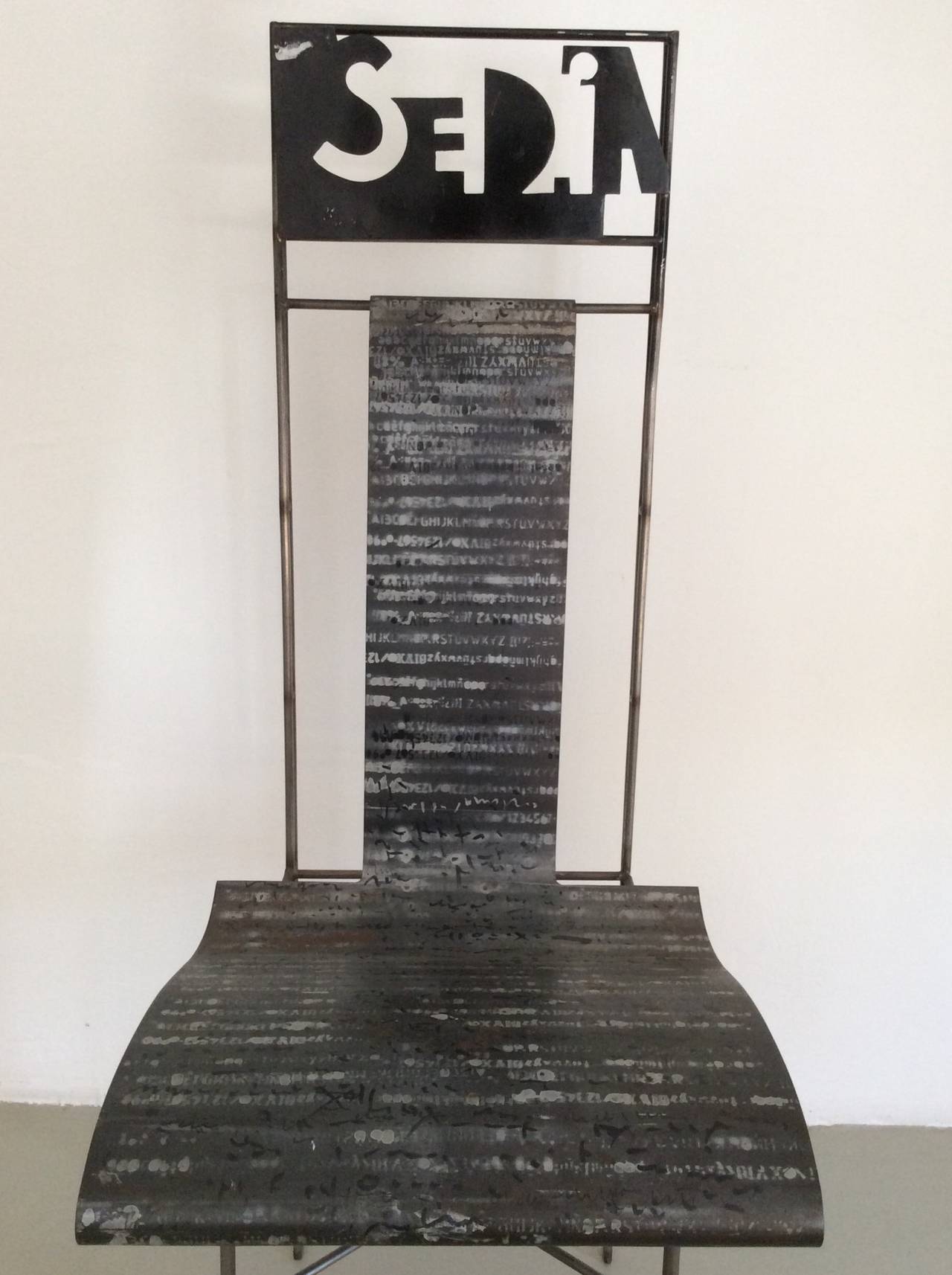 "Sedia" Chair, Unique Edition by Bernard Quentin