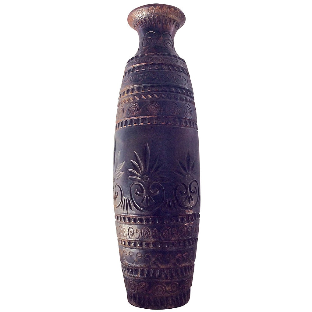Big Earthenware Vase by Bessone Marius (1929) For Sale