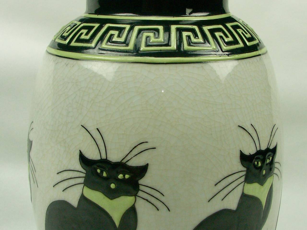 Belgian Ceramic Vase Keralouve (La Louviére)