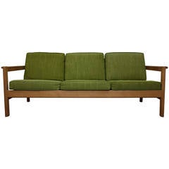 Oak Frame Sofa by Børge Mogensen