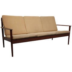 Early Teak Frame Sofa by Grete Jalk