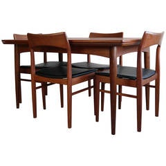 Danish Modern Dining Set in Teak