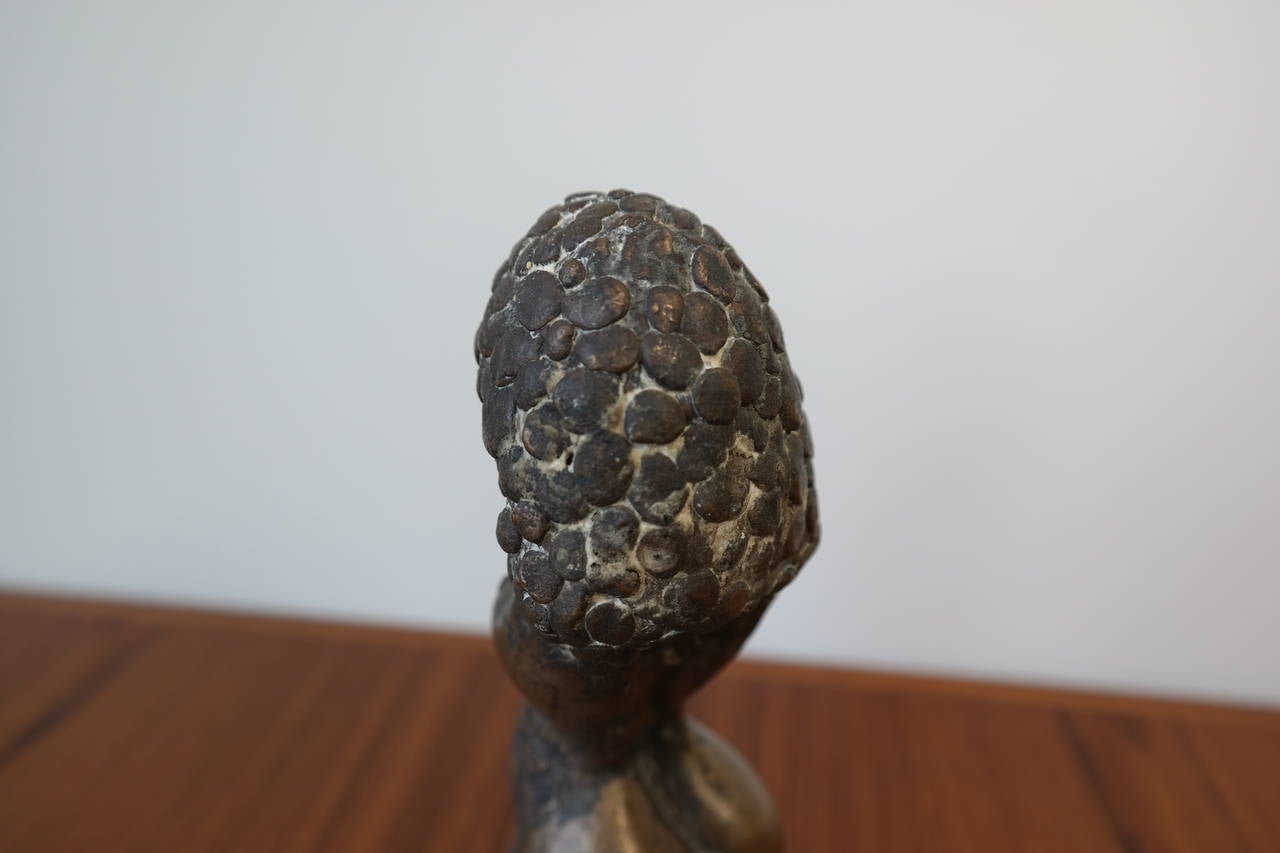 Mid-20th Century Brutal Bronze Sculpture of a Female Torso For Sale