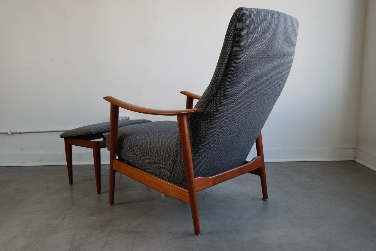 20th Century Midcentury Chair and Ottoman by Westnofa
