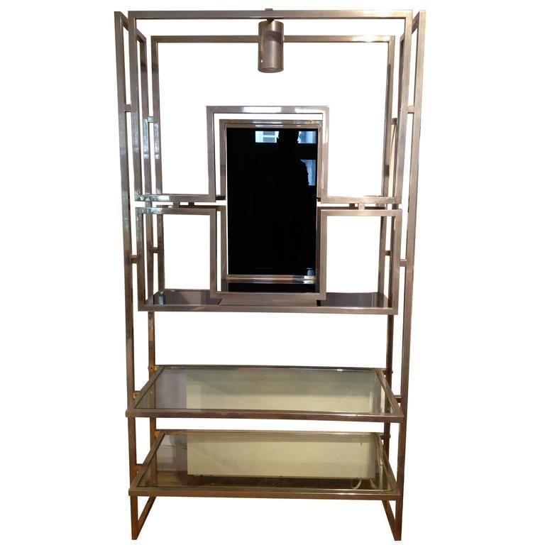 Mid-Century Modern Kim Moltzer Chrome Etagere