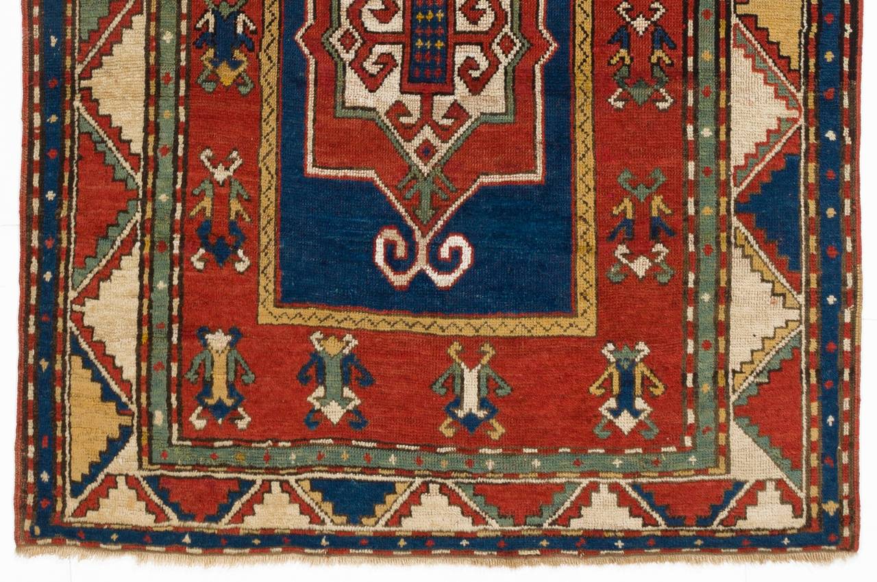 Wool Antique Caucasian Fachralo Kazak Rug, 19th Century