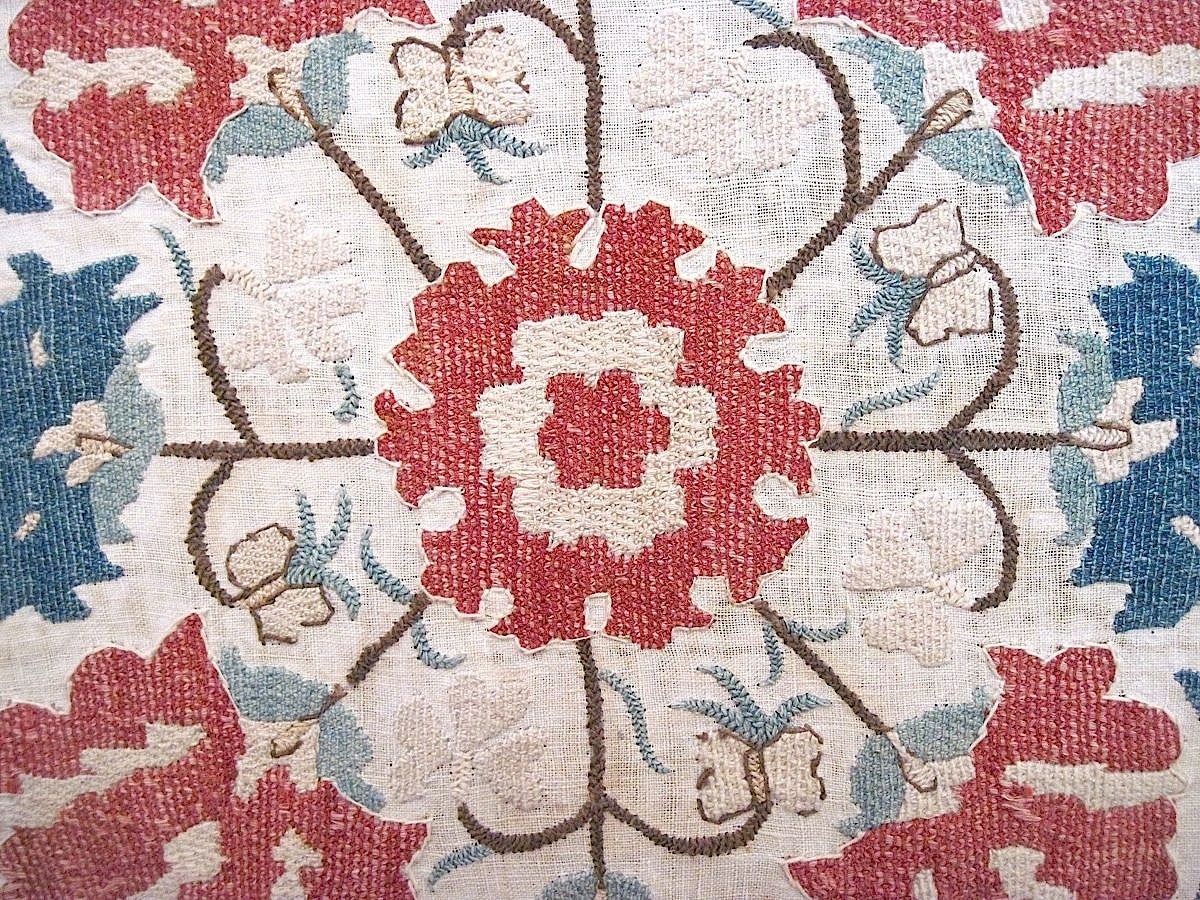 Ottoman Silk Embroidered Cover, 18th Century 3