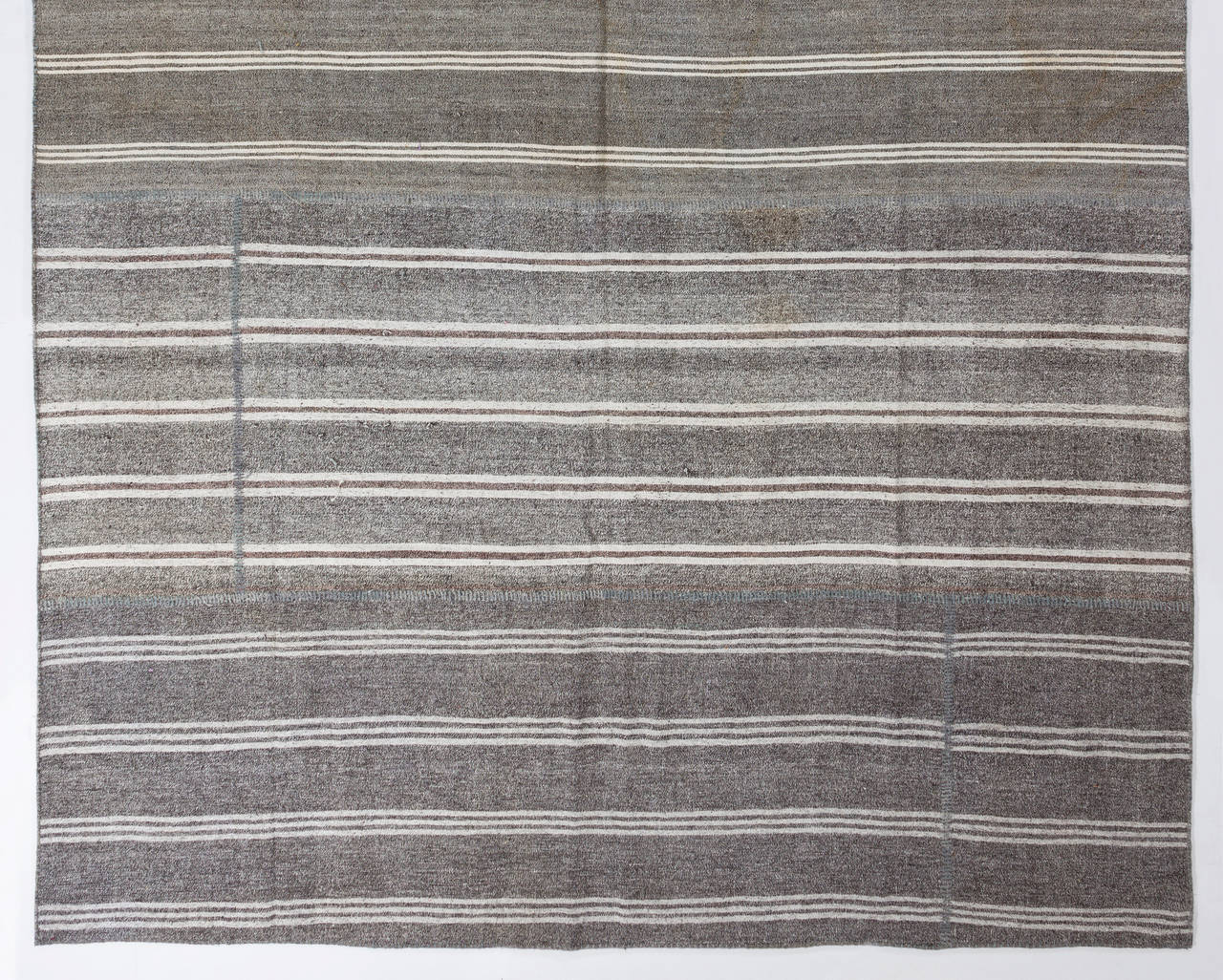 Turkish Large Cotton and Goat Wool Kilim Rug. Flat-weave Floor Covering - Custom Options