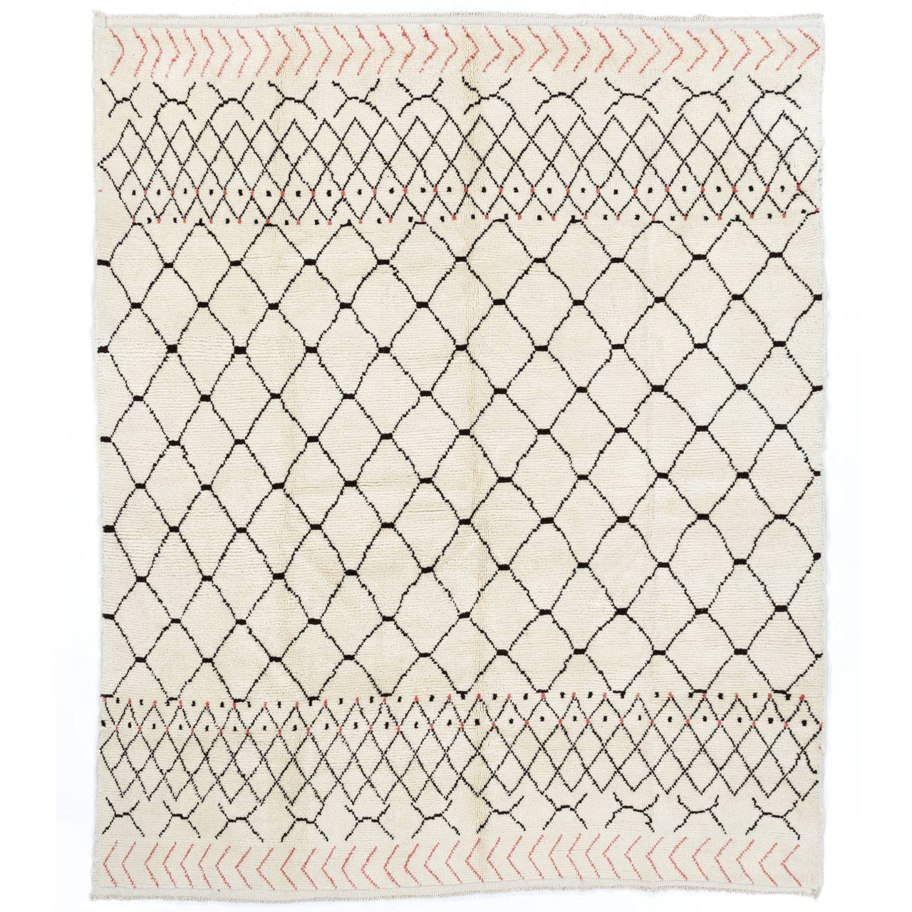 Contemporary Moroccan Berber Design Wool Rug For Sale at 1stdibs