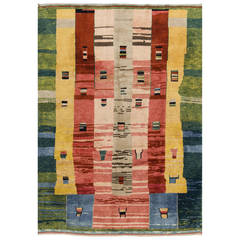 Contemporary Turkish "Ihlara" Rug with Natural Dyes 6