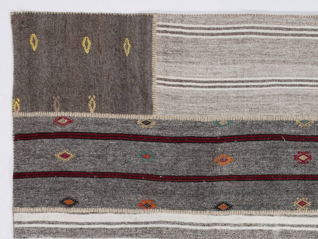 Hand-Woven Vintage Anatolian Flat-Woven Kilims, Reimagined