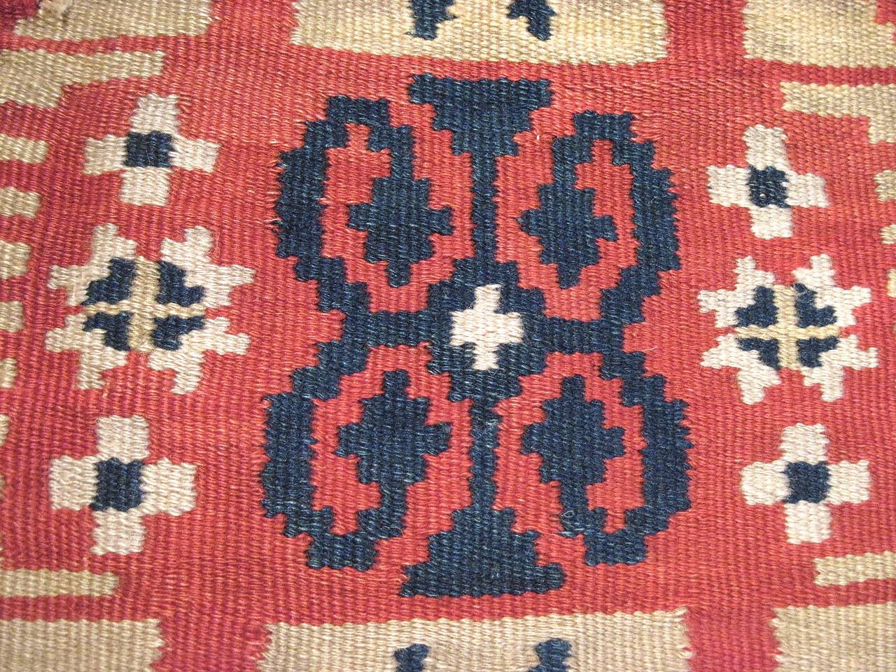 Early Handwoven Swedish Bridal or Dowry Bedcover, 1806 3