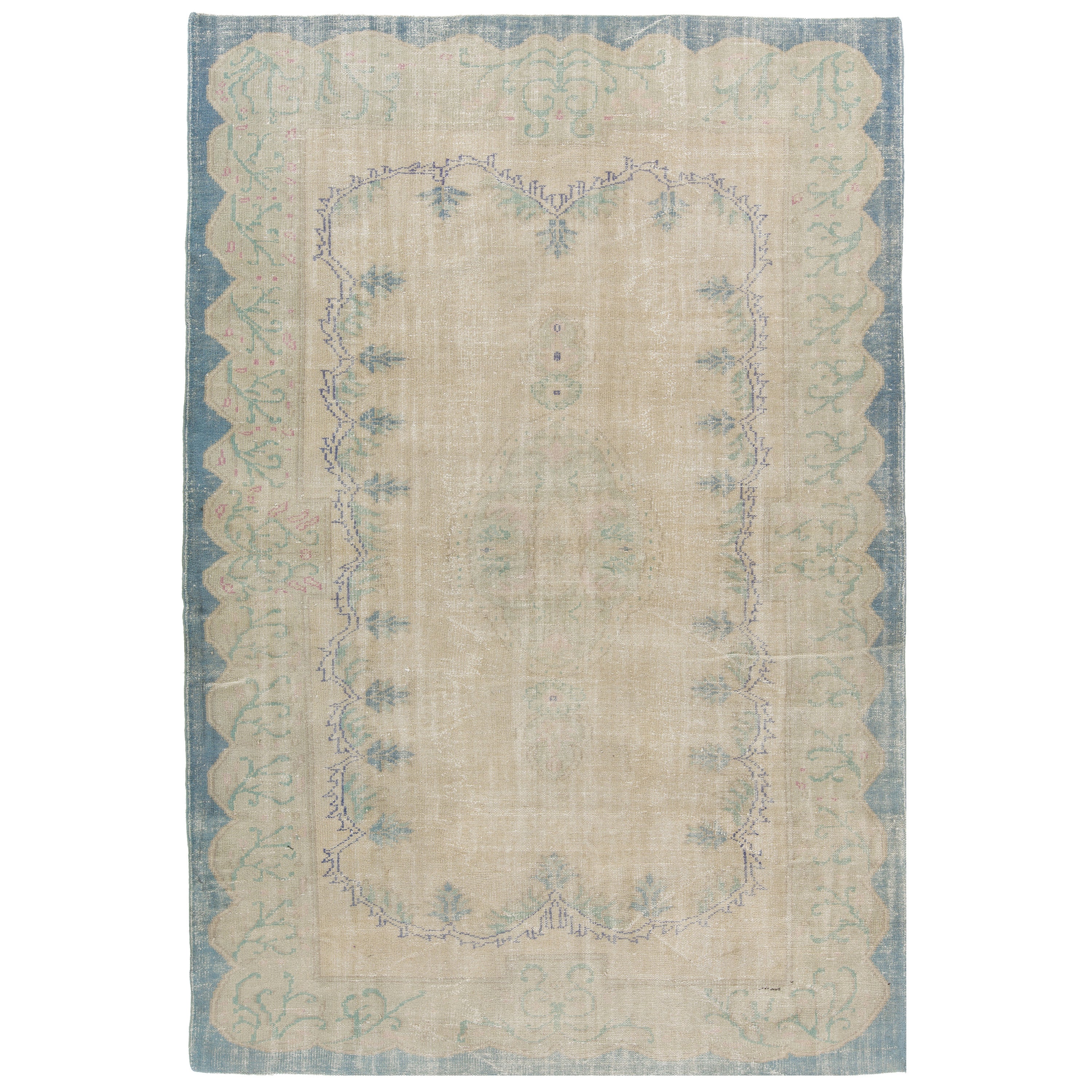 Muted Turkish Oushak Rug