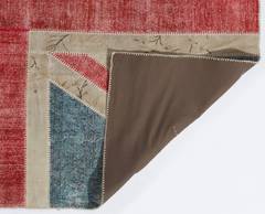 Union Jack Design Vintage Patchwork Rug