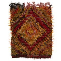 Retro Tulu Rug made of Angora Mohair Wool