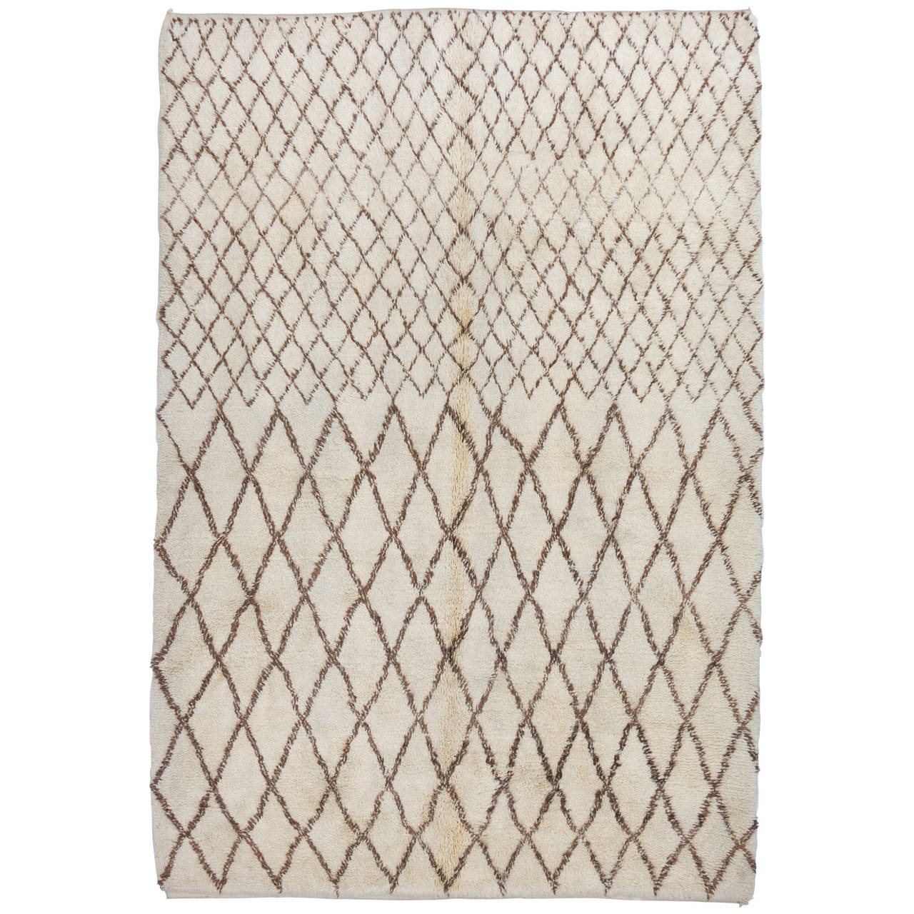 Contemporary Moroccan Rug Made of Natural Wool For Sale at 1stdibs