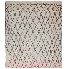 Contemporary Moroccan Wool Rug 2