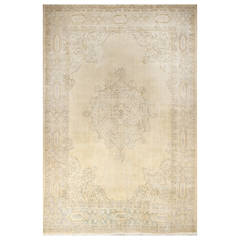 Muted Turkish Oushak Rug 8