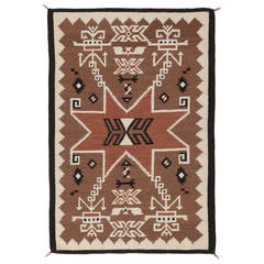 Navajo Handwoven Storm Pattern Rug 8