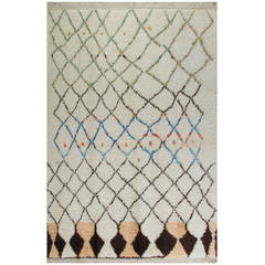 Contemporary Moroccan Wool Rug 6