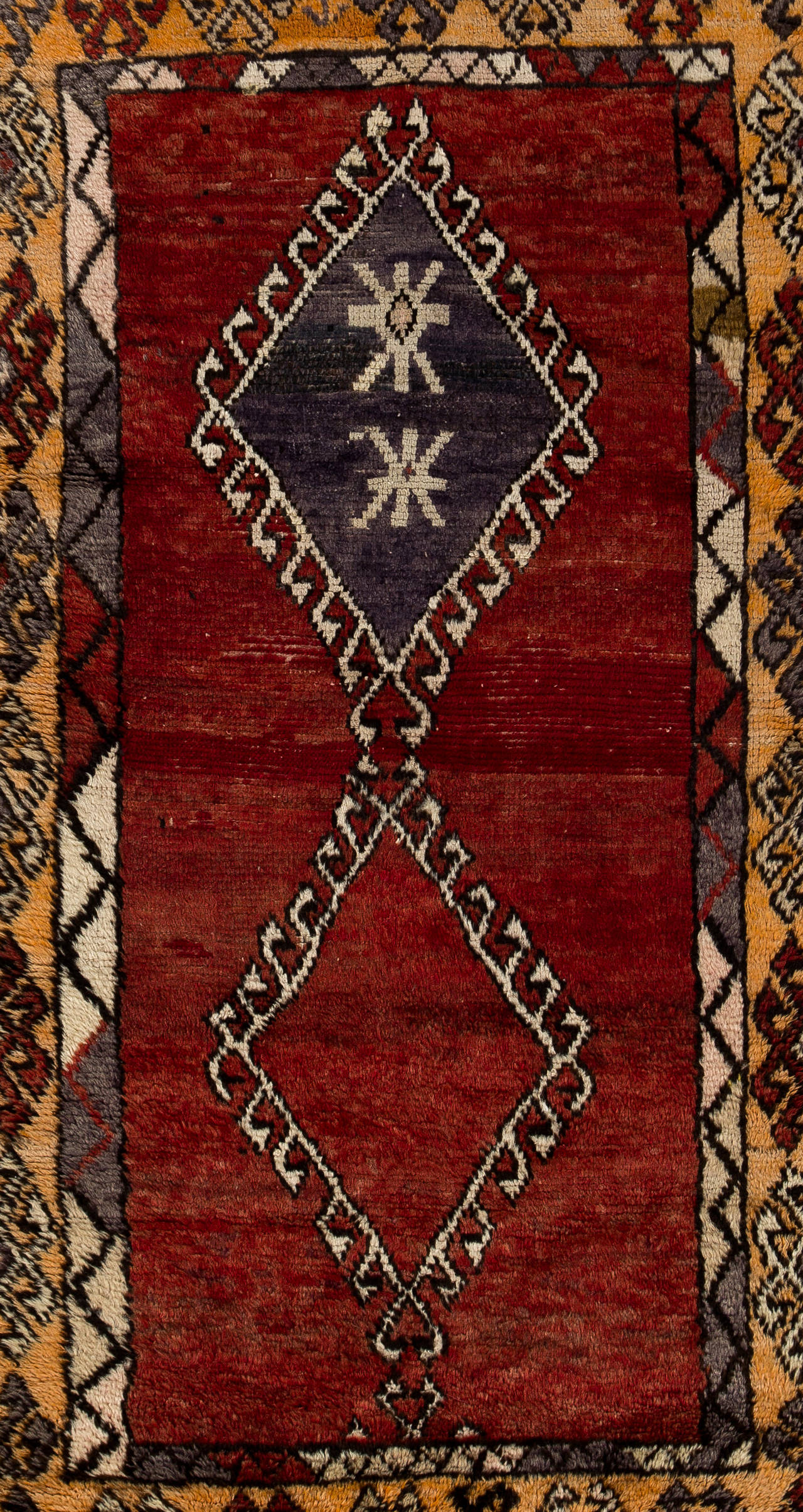 Turkish Antique Central Anatolian Konya Rug