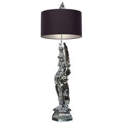 Chrome Griffin Table Lamp