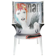 David Bowie "Man" Transparent Polycarbonate Uncle Jim Ghost Chair