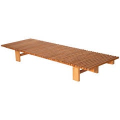 charlotte perriand les arcs bench Rare Les Arcs Bench by Charlotte Perriand
