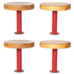Pair of Kindergarten Stools from Les Arcs by Charlotte Perriand