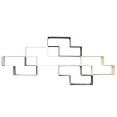 Mathieu Matégot Set of Modular Dedal Shelves