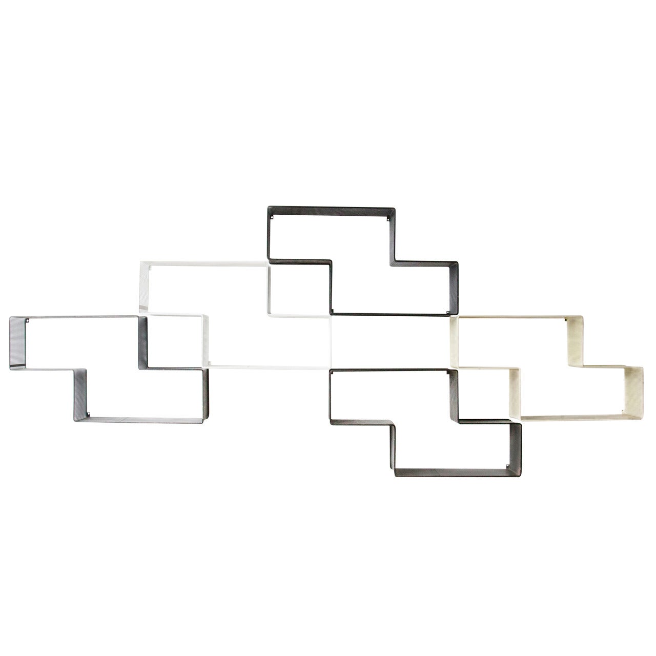 Mathieu Matégot Set of Modular Dedal Shelves