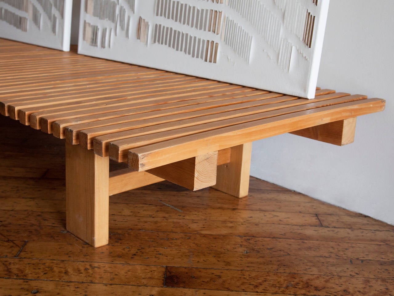 Modern Rare Les Arcs Bench by Charlotte Perriand