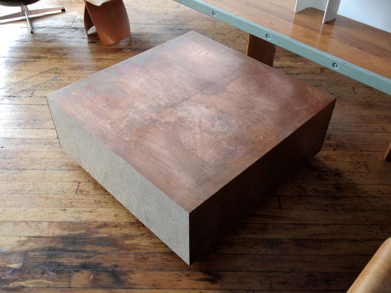 American Vintage Copper Coffee Table