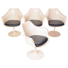 Set of Four Early Tulip Armchairs by Eero Saarinen for Knoll International