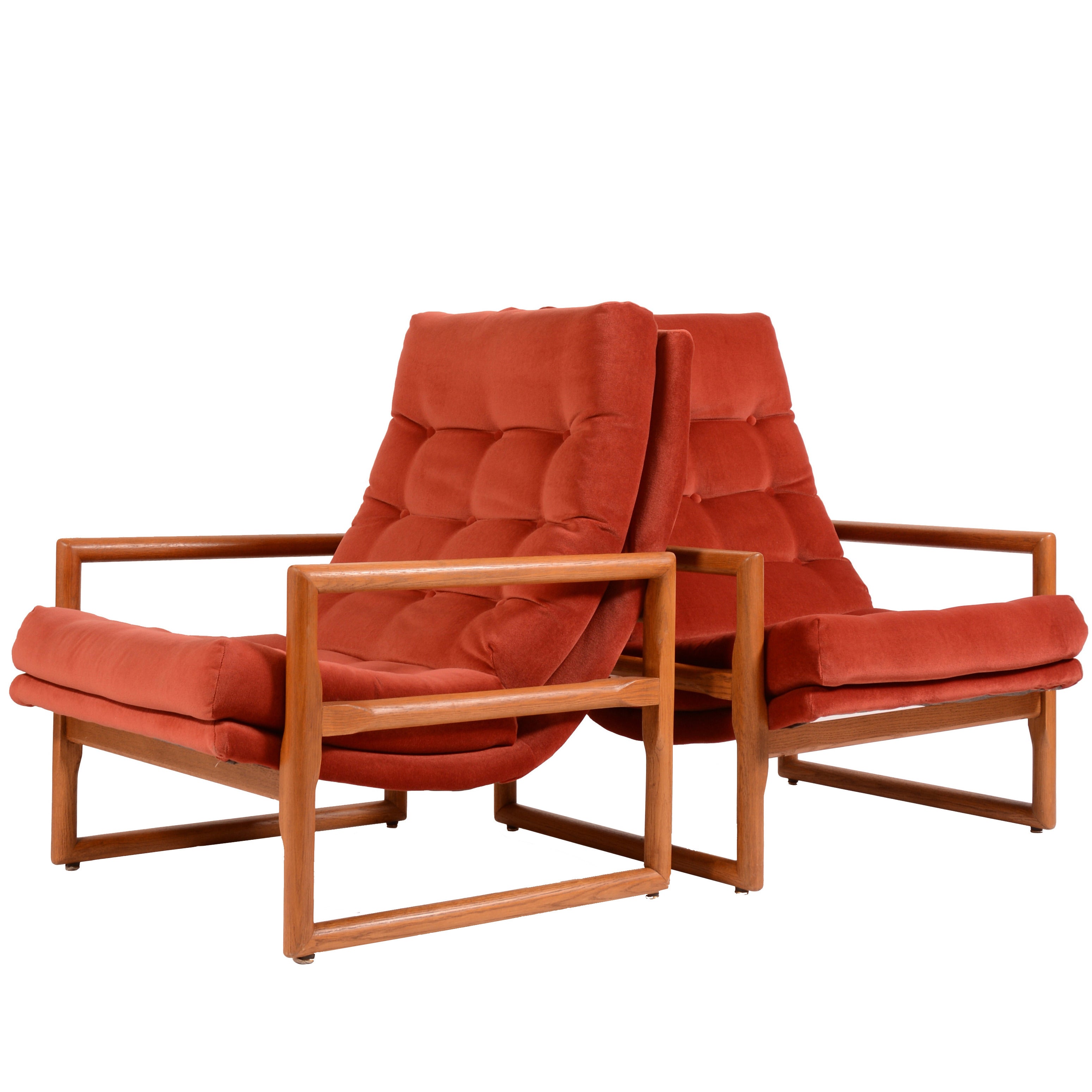 Milo Baughman for Thayer Coggin High Backed Scoop, Cube, Sling Lounge Chairs