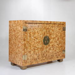 Pair of Vintage Henredon Faux Tortoiseshell Cabinets