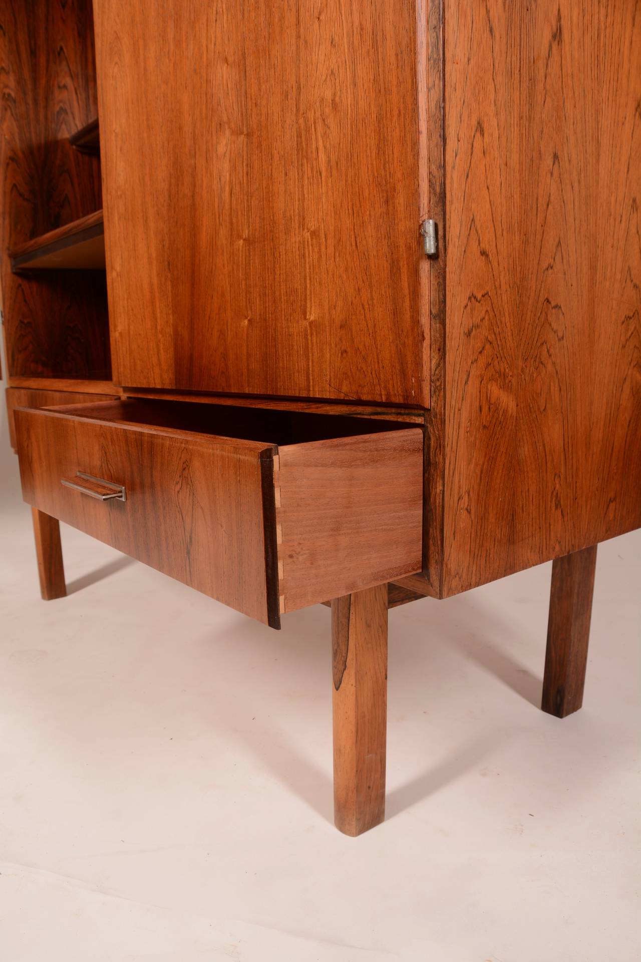 Scandinavian Modern Mid-Century Modern Danish Rosewood Bar Cabinet